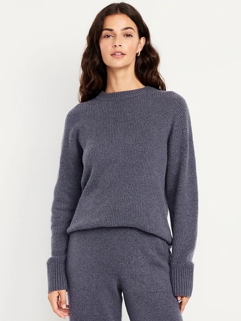 Old Navy Women's Crewneck Sweater - Charcoal Blue